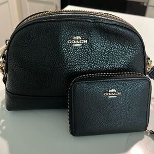 Coat Black Bag Set